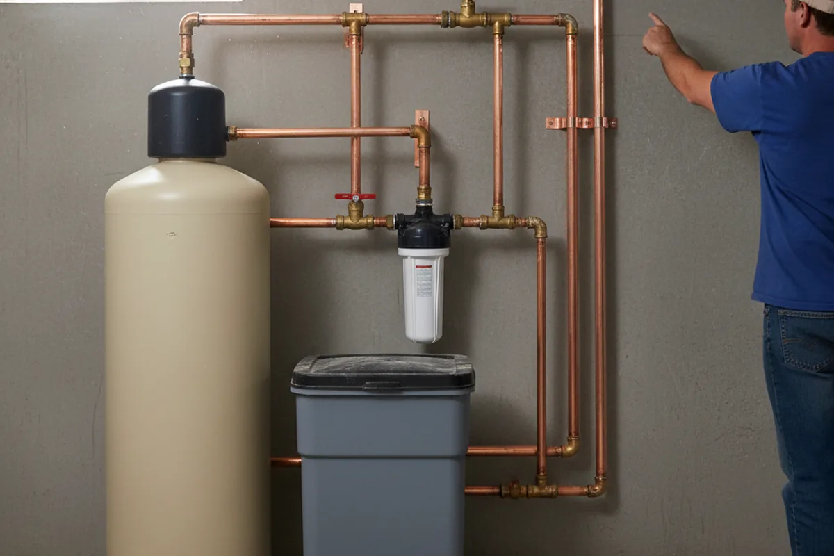 Whole-house water treatment system installed in Dewitt